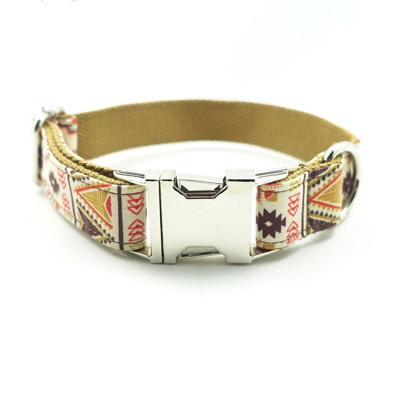 HKM-255187 Bohemian-Style Polyester Dog Collar for Everyday Wear