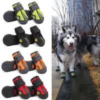 HKM-255187 Waterproof Non-Slip Dog Shoes with Double Velcro Closure - Adjustable Fit for Comfort