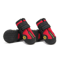 HKM-255187 Waterproof Non-Slip Dog Shoes with Double Velcro Closure - Adjustable Fit for Comfort