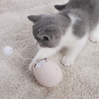 HKM-255379 Cat Knot Toy for Playtime | Plastic with Cotton Ball | 7x7x9cm | Requires 2 AA Batteries