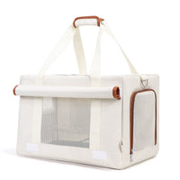 HKM-255379 Portable Double-Decker Cat Trolley Bag - Solid Nylon, Medium Softness, 18L Capacity