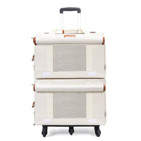HKM-255379 Portable Double-Decker Cat Trolley Bag - Solid Nylon, Medium Softness, 18L Capacity