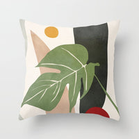 HKM-255571 Modern Geometric Abstract Pillow Cover - Super Soft Velvet Cushion Case, 45x45 cm, Multi-Color Options