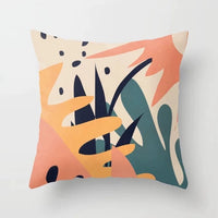 HKM-255571 Modern Geometric Abstract Pillow Cover - Super Soft Velvet Cushion Case, 45x45 cm, Multi-Color Options