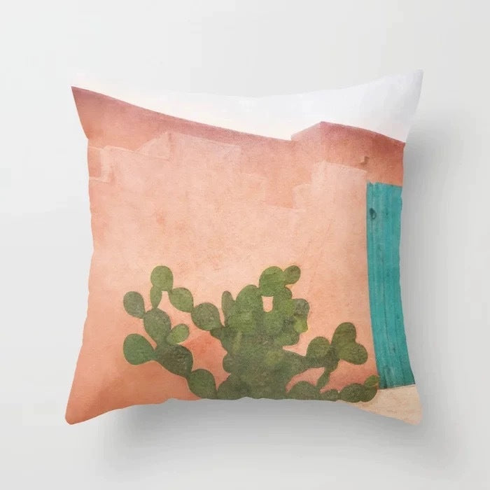 HKM-255571 Modern Geometric Abstract Pillow Cover - Super Soft Velvet Cushion Case, 45x45 cm, Multi-Color Options