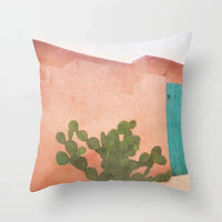 HKM-255571 Modern Geometric Abstract Pillow Cover - Super Soft Velvet Cushion Case, 45x45 cm, Multi-Color Options