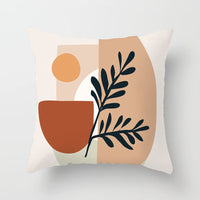 HKM-255571 Modern Geometric Abstract Pillow Cover - Super Soft Velvet Cushion Case, 45x45 cm, Multi-Color Options