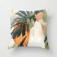 HKM-255571 Modern Geometric Abstract Pillow Cover - Super Soft Velvet Cushion Case, 45x45 cm, Multi-Color Options