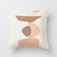 HKM-255571 Modern Geometric Abstract Pillow Cover - Super Soft Velvet Cushion Case, 45x45 cm, Multi-Color Options