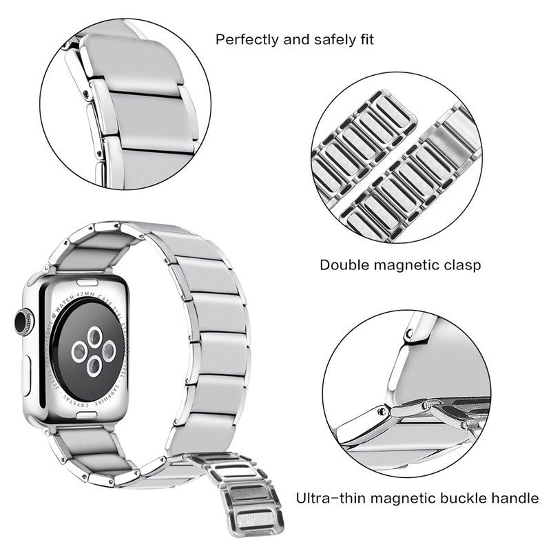 HKM-255699 Stylish Stainless Steel Magnetic Watch Strap for 38/40mm & 42/44mm Models