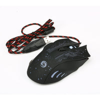 HKM-255699 Wired Gaming Mouse with 5500DPI, Adjustable 7 Buttons, LED Backlit, Ergonomic Design for PC and Laptop