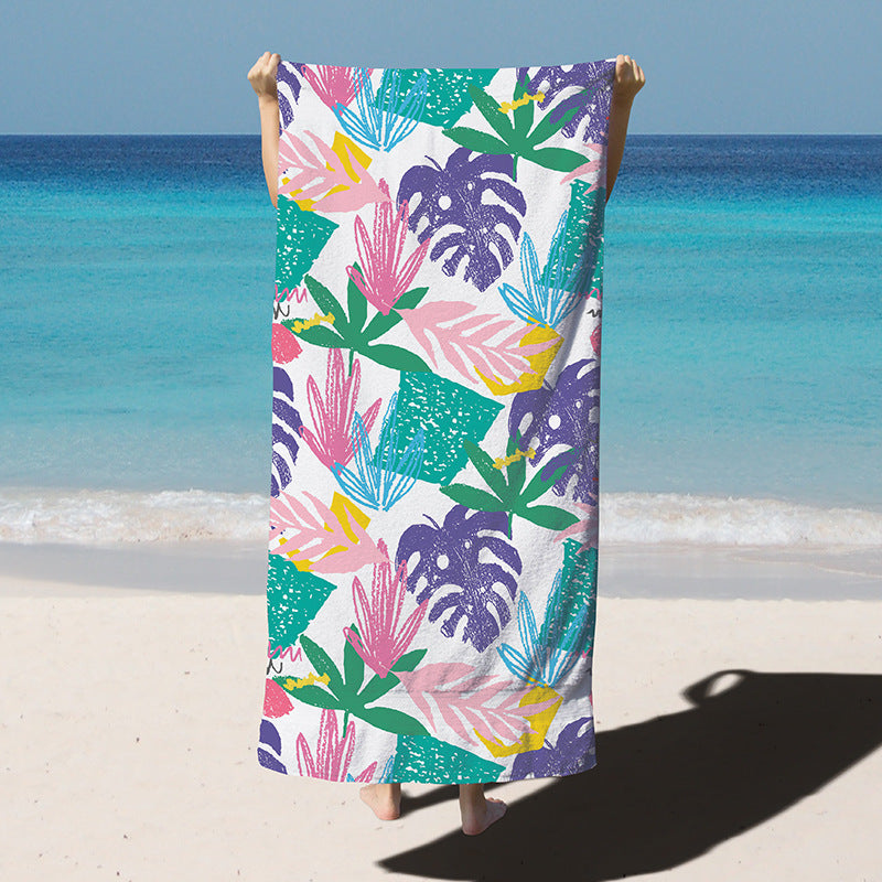 KTX-255763 Quick-Drying Microfiber Bath Towel for Swimming - 180x90CM, Multiple Vibrant Designs