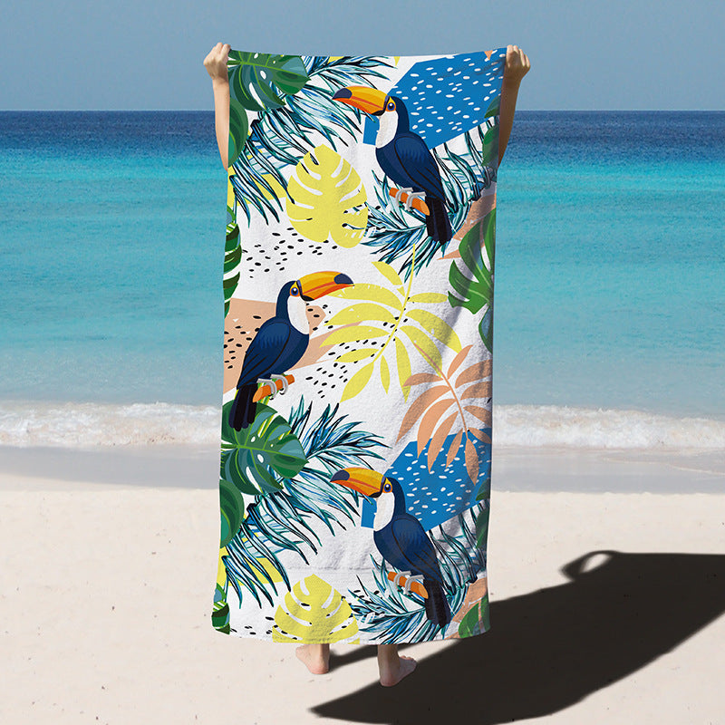 KTX-255763 Quick-Drying Microfiber Bath Towel for Swimming - 180x90CM, Multiple Vibrant Designs