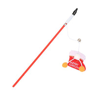 HKM-255827 Interactive Christmas Cat Toy with Feather Display for Safe Play and Exercise