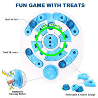 HKM-255955 Dog Puzzle Toy With Spherical Bells 24 Hidden Food Locations Jigsaw Dog Food Feeding Sound Toys Food Dispenser For Dog Training