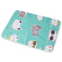 HKM-256019 Breathable Cotton Cartoon Waterproof Pet Insulation Pad - Various Designs - 50x70cm