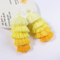 HKM-256019 Colorful Five-Layer Polyester-Cotton Tassel for Clothing and Accessories
