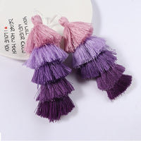 HKM-256019 Colorful Five-Layer Polyester-Cotton Tassel for Clothing and Accessories