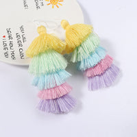 HKM-256019 Colorful Five-Layer Polyester-Cotton Tassel for Clothing and Accessories