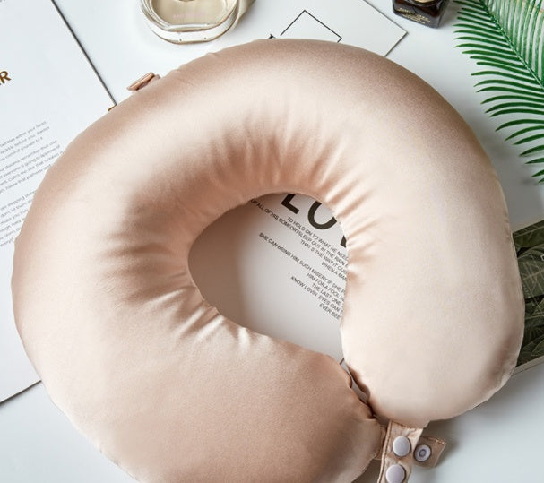 HKM-256147 Silkworm Silk U-shaped Pillow with Nano Foam Filling for Comfort