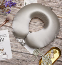 HKM-256147 Silkworm Silk U-shaped Pillow with Nano Foam Filling for Comfort