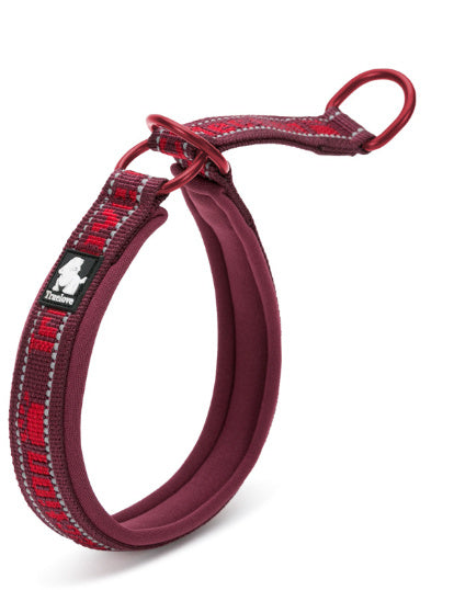 HKM-256339 Adjustable Reflective Nylon Dog Collar with Soft Neoprene Lining in Various Colors