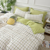 HKM-256339 Skin-Friendly Four-Piece Quilt Cover and Bed Sheet Set in Multiple Sizes
