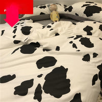 HKM-256339 Skin-Friendly Four-Piece Quilt Cover and Bed Sheet Set in Multiple Sizes