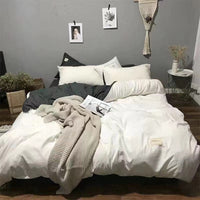 HKM-256339 Skin-Friendly Four-Piece Quilt Cover and Bed Sheet Set in Multiple Sizes