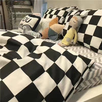 HKM-256339 Skin-Friendly Four-Piece Quilt Cover and Bed Sheet Set in Multiple Sizes
