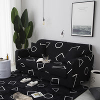 HKM-256403 Universal Stretch Non-Slip Sofa Cover for Modular Sofas - Polyester & Spandex, Various Styles & Sizes Available