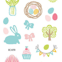 HKM-256467 Easter Rabbit Cushion Cover in Cartoon Style with Peach Skin Fabric