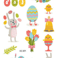 HKM-256467 Easter Rabbit Cushion Cover in Cartoon Style with Peach Skin Fabric
