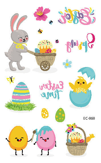 HKM-256467 Easter Rabbit Cushion Cover in Cartoon Style with Peach Skin Fabric