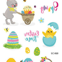HKM-256467 Easter Rabbit Cushion Cover in Cartoon Style with Peach Skin Fabric