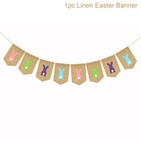 HKM-256467 Easter Rabbit Cushion Cover in Cartoon Style with Peach Skin Fabric