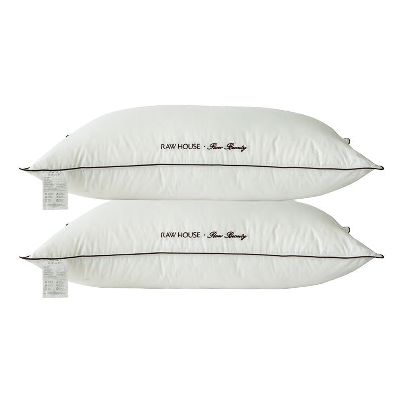 HKM-256467 Single Core Cotton Pillow for Neck Support, Soft and Breathable, 4-14cm Height