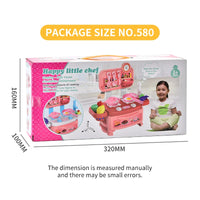 HKM-256595 Play House Simulation Kitchen Set for Kids - Pretend Cooking Toy with Water Pump, 2 to 4 Years