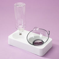 HKM-256851 Automatic Double Bowl Feeder with Water Dispenser for Pets - Available in Blue, Pink, Gray, Green