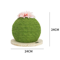 HKM-256851 Sisal Cactus Cat Climbing Frame with Wooden Base – Scratch-Resistant and Durable Design