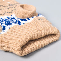 HKM-256915 Minimalist Casual Wool Pet Dog Sweater in Beige and Gray