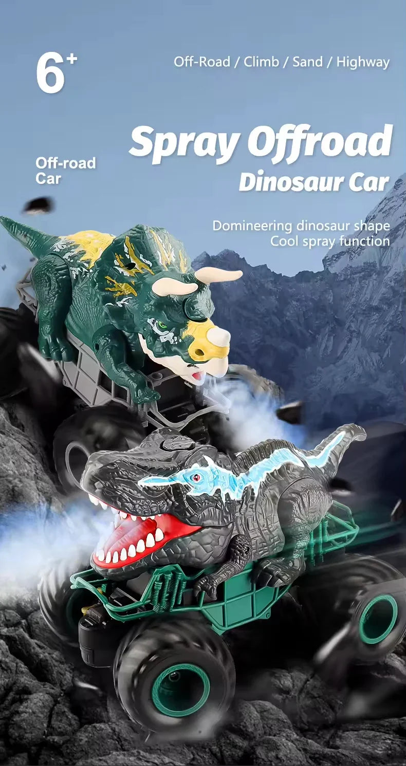 HKM-256915 Remote Control Dinosaur Car with Big Wheels for Offroad Adventure and Multiplayer Fun