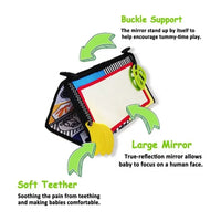 HKM-256979 Soft Montessori Fabric Mirror Crinkle Cloth Book for Babies 0-4 Years