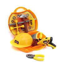HKM-257171 Building Bench Tool Set for Kids - Pretend Play Toolbox with Chainsaw and Garden Tools, Ages 2-7