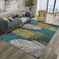 HKM-257171 Striped Polyester Fiber Rectangular Carpet for Living Room, Bedroom, and Cloakroom - Multiple Sizes Available