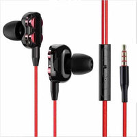 HKM-257235 Wired In-Ear Headphones with Dual Speaker Tuning Options
