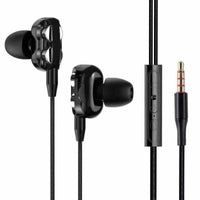 HKM-257235 Wired In-Ear Headphones with Dual Speaker Tuning Options