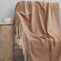 HKM-257299 Nordic Plain Double Towel Quilt for Children - Spring and Autumn Blanket 127x170 cm