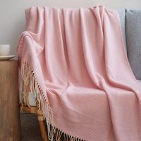 HKM-257299 Nordic Plain Double Towel Quilt for Children - Spring and Autumn Blanket 127x170 cm
