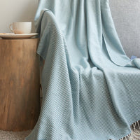 HKM-257299 Nordic Plain Double Towel Quilt for Children - Spring and Autumn Blanket 127x170 cm